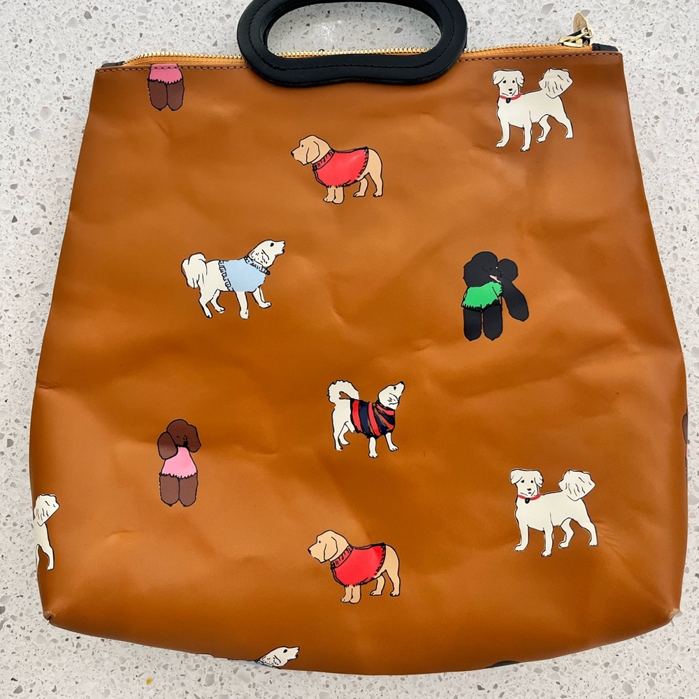 RARE Clare V Marcelle Backpack - dog print